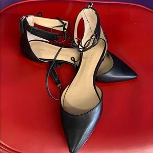 Ann Taylor soft leather flat sandals